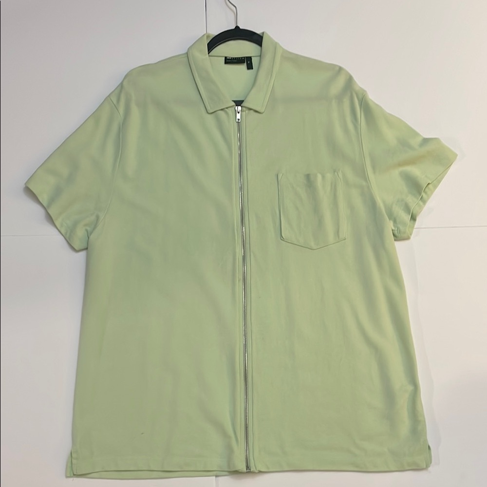 ASOS Design Textured Light Green Shirt